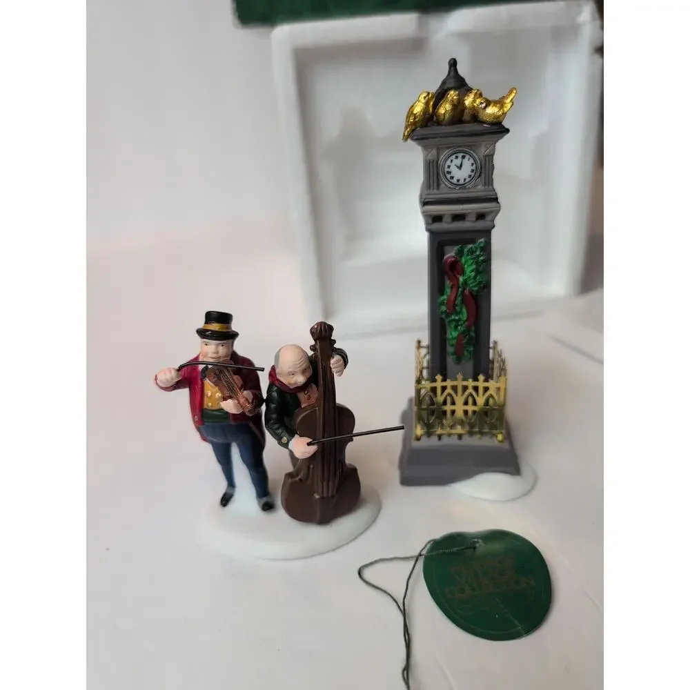 Department 56 Twelve Days‎ of Dickens Village Four calling birds. Retired. 1999